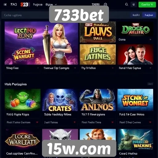 Análise das opções de jogos disponíveis no 733bet